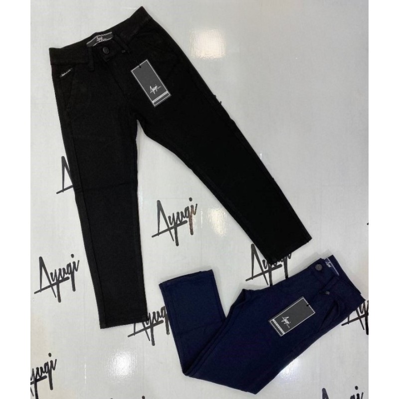 PANTALON ŞARDONLU OKUL STREÇ - SİYAH