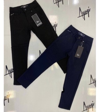 PANTALON ŞARDONLU DAR KALIP - SİYAH